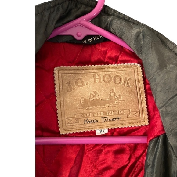 Women’s Olive Green Coat Size 10!with Hoodie in Excellent Used Condition - Picture 5 of 5